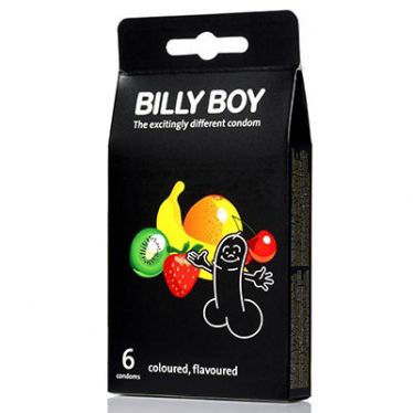 Billy Boy Preservativos Coloured & Flavoured x4
