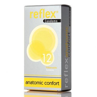 Preservativos Reflex Condoms Anatomic Confort x12